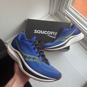 Saucony Endorphin Speed 2 Blue Raz Acid Yellow